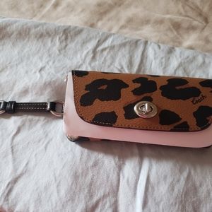 Brand New Coach Leopard  Print Eye Glass Case